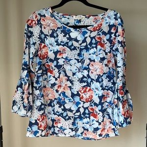 Flower Print Top NWT